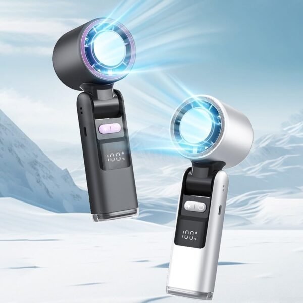 Portable Handheld Cooling Fan – Multifunctional, Lightweight & Rechargeable - Image 6