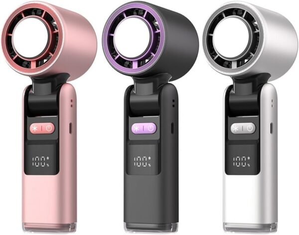 Portable Handheld Cooling Fan – Multifunctional, Lightweight & Rechargeable - Image 2