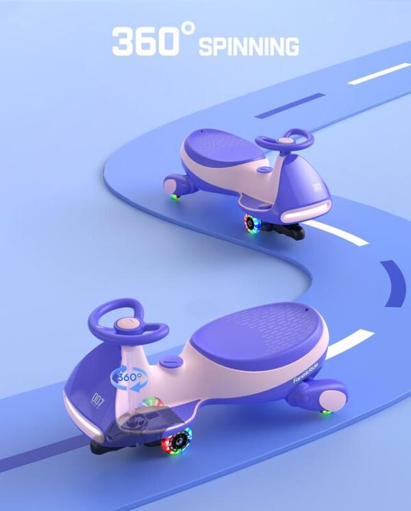 FanttikRide 12V N7 Pro Electric Wiggle Car ?C 2-in-1 Swing Car with Pedal, 2 Speeds, Flashing Wheels, Bluetooth & Type-C Charging, for Kids 3+ - Image 6